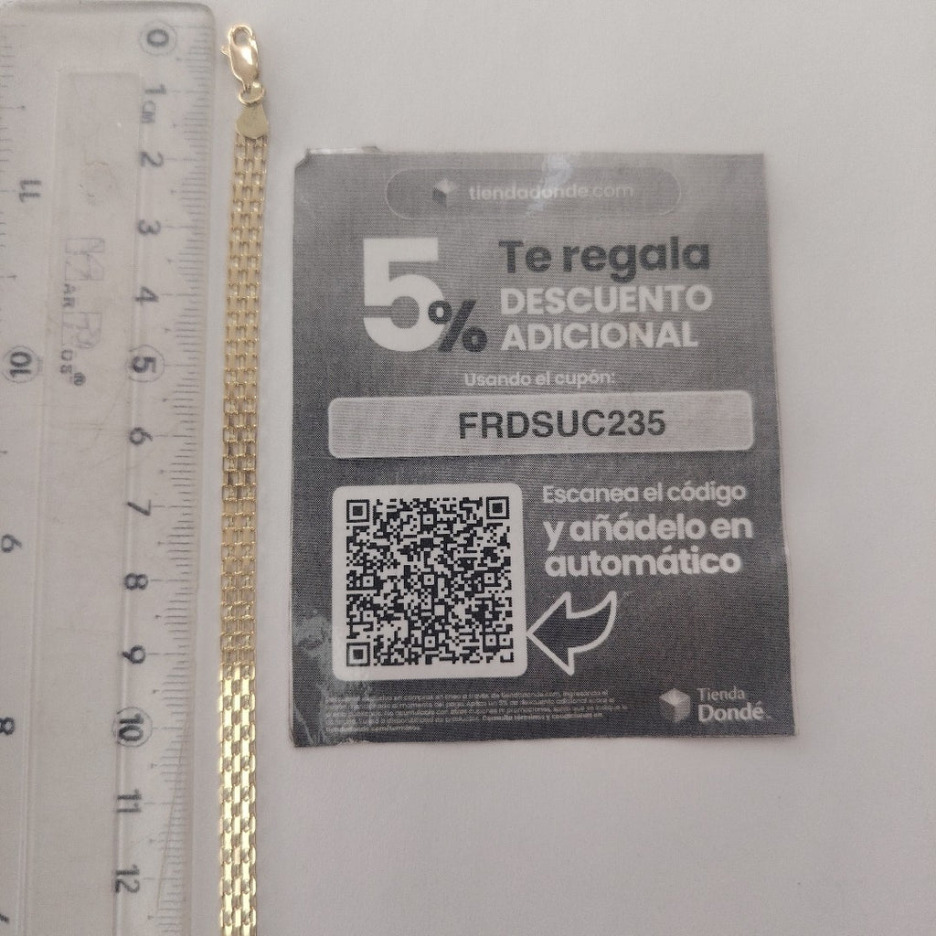 PULSERA ESPECIAL 10K 21 CM 4.4 GR (NUEVO)