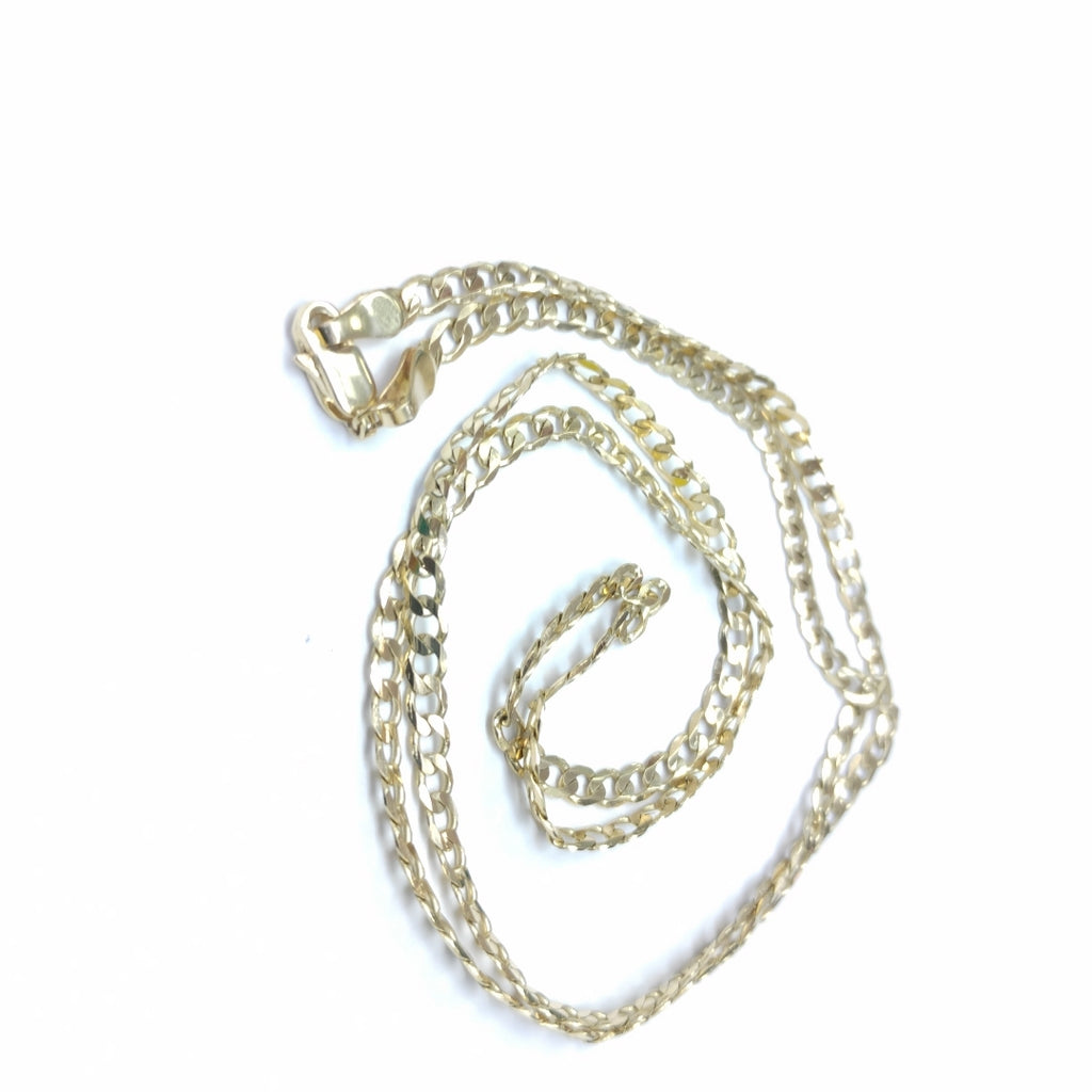 CADENA TEJIDO BARBADA 14K 60 CM 8.9 GR (NUEVO)