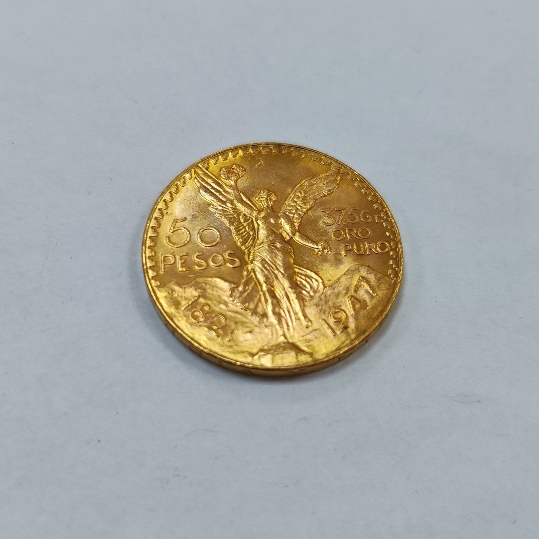 K1 41,60 GRMS 21 K IDENTIFICACIÓN MONEDA NOMINATIVA MONEDAS PESOS 50 PESOS (SEMINUEVO)