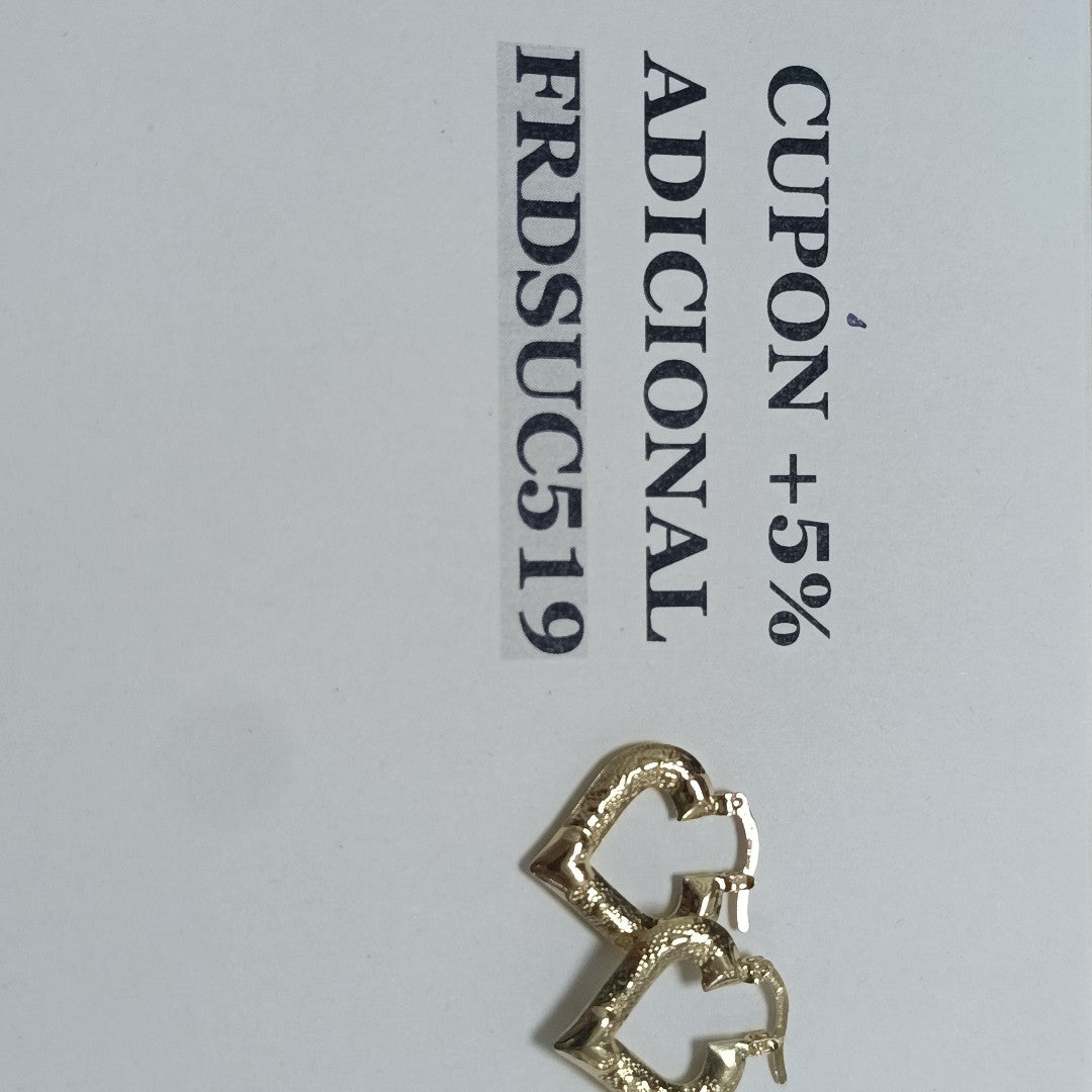 ARETES ARRACADAS 14K 1.8 GR (NUEVO)