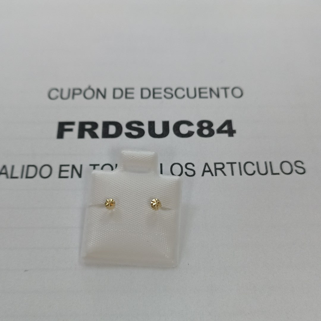 BROQUELES BROQUEL FIG HONGO 14K 0.17 GR (NUEVO)