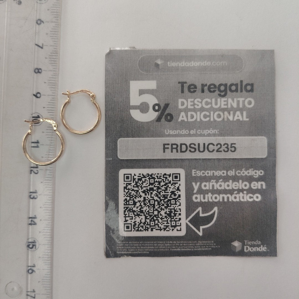 ARETES ARRACADAS 14K 1.2 GR (NUEVO)