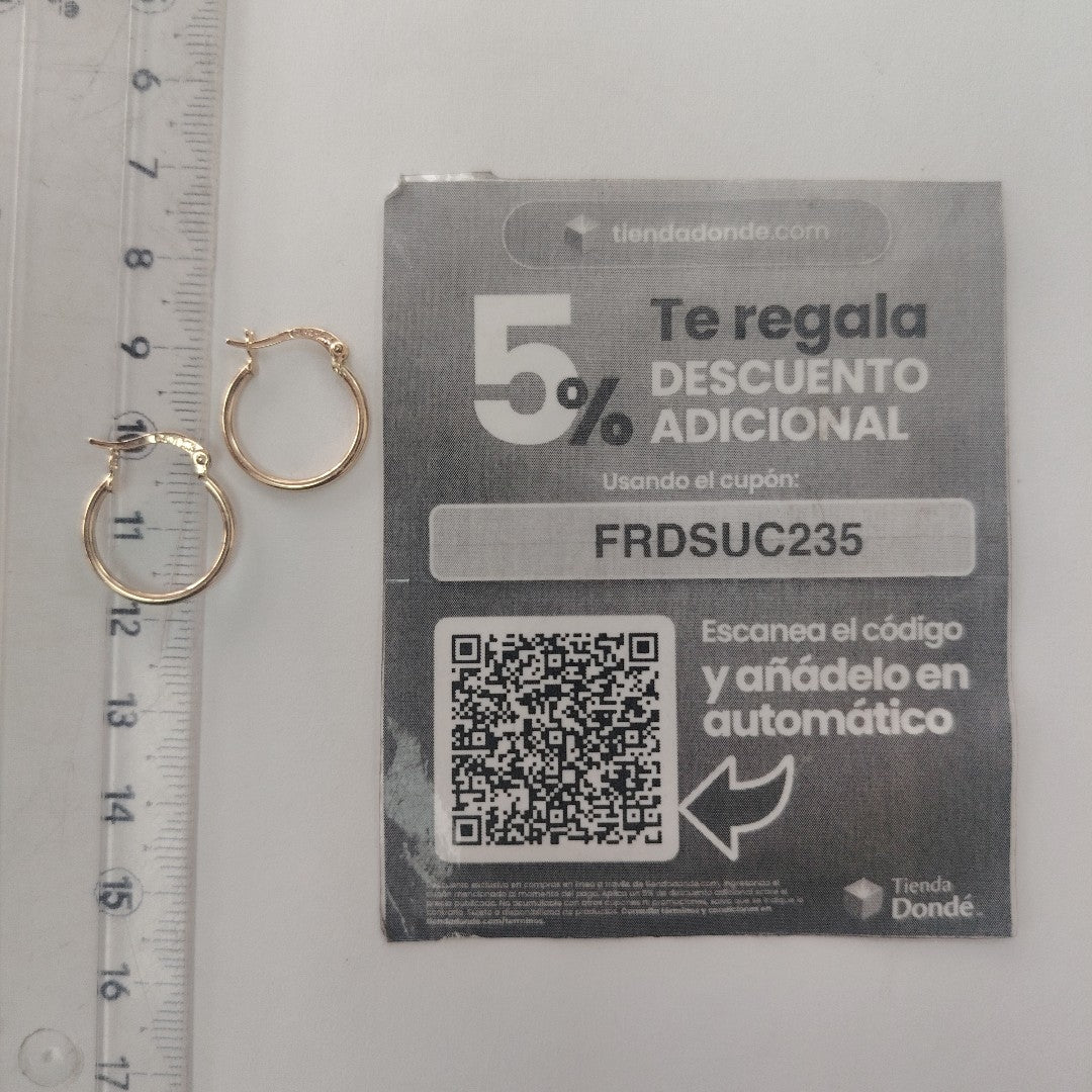 ARETES ARRACADAS 14K 1.2 GR (NUEVO)