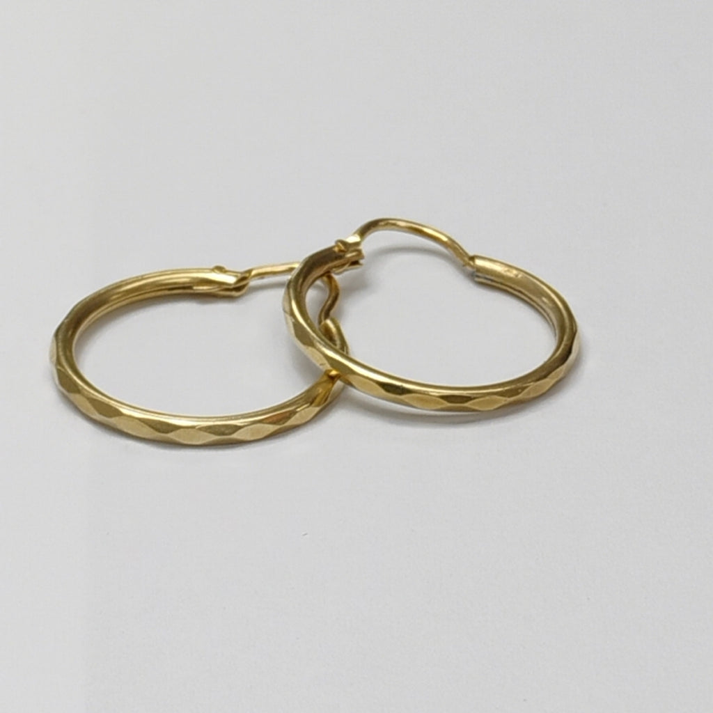 ARRACADAS PAR ORO 14 K 1.5 GRMS (SEMINUEVO)