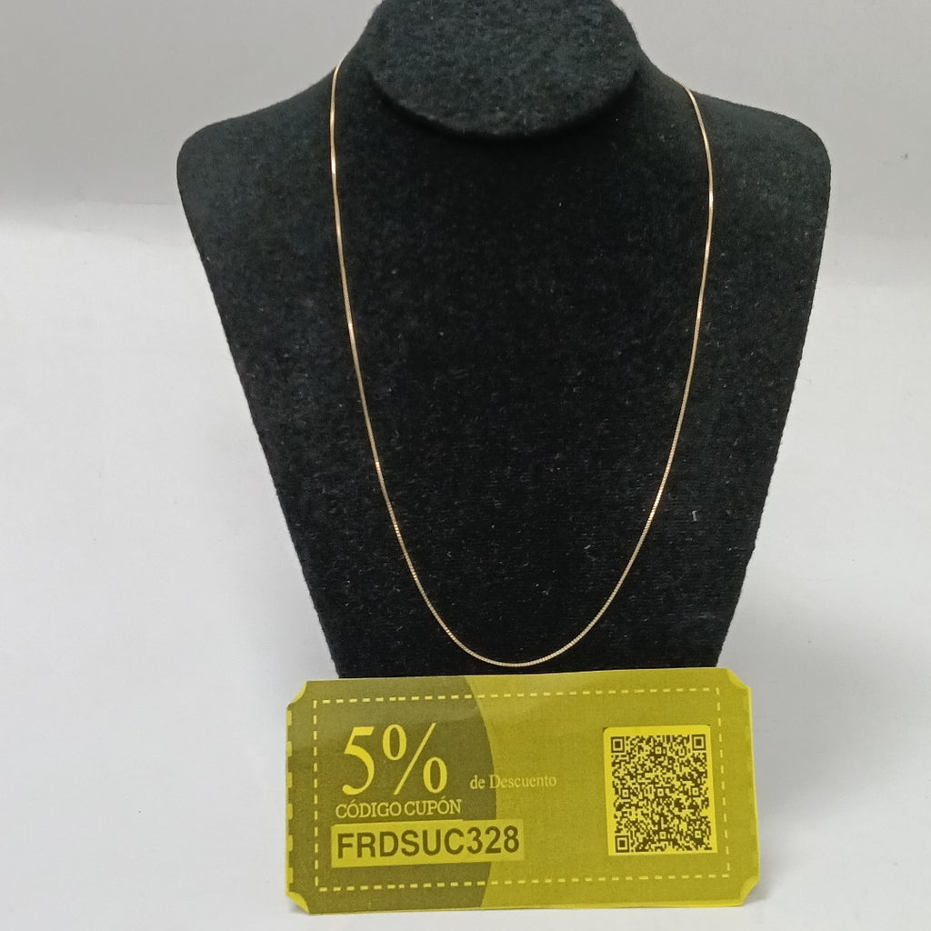 CADENA VENECIANO 14K 50 CM 1.6 GR (NUEVO)