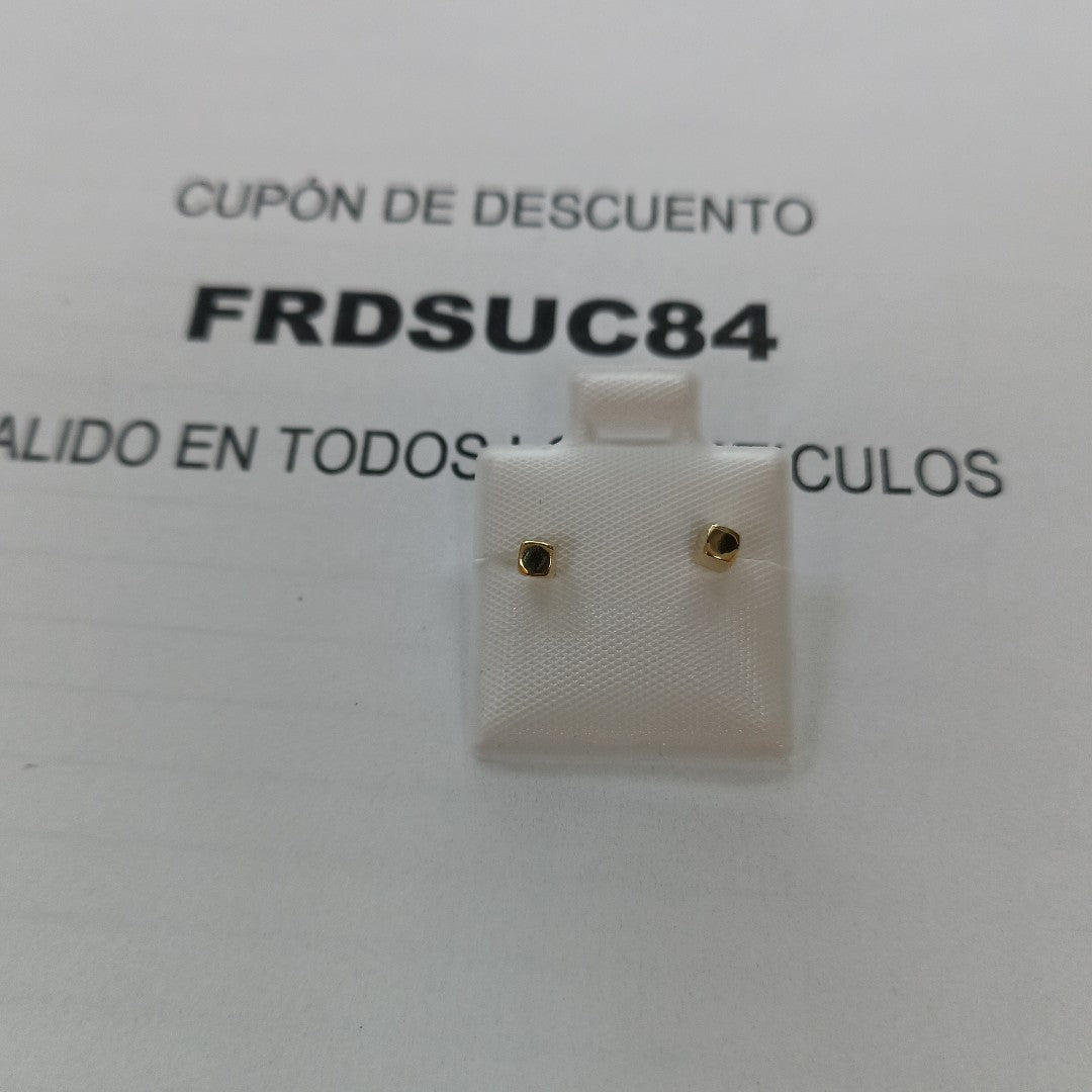 BROQUELES BROQUEL FIG CUBO 14K 0.203 GR (NUEVO)