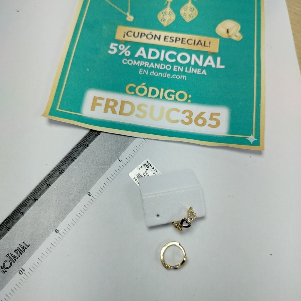 ARRACADAS PAR ORO 10 K 1.8 GRMS (SEMINUEVO)