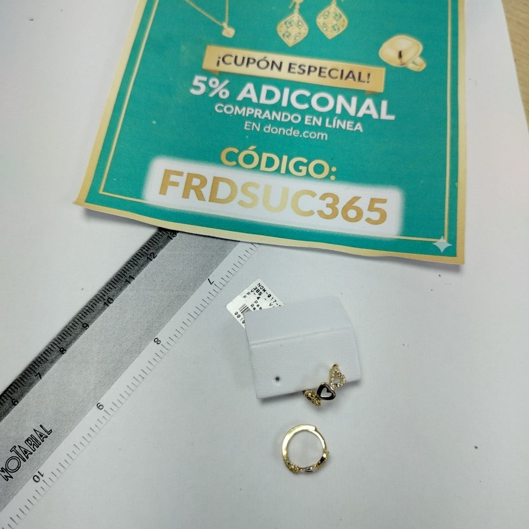 ARRACADAS PAR ORO 10 K 1.8 GRMS (SEMINUEVO)