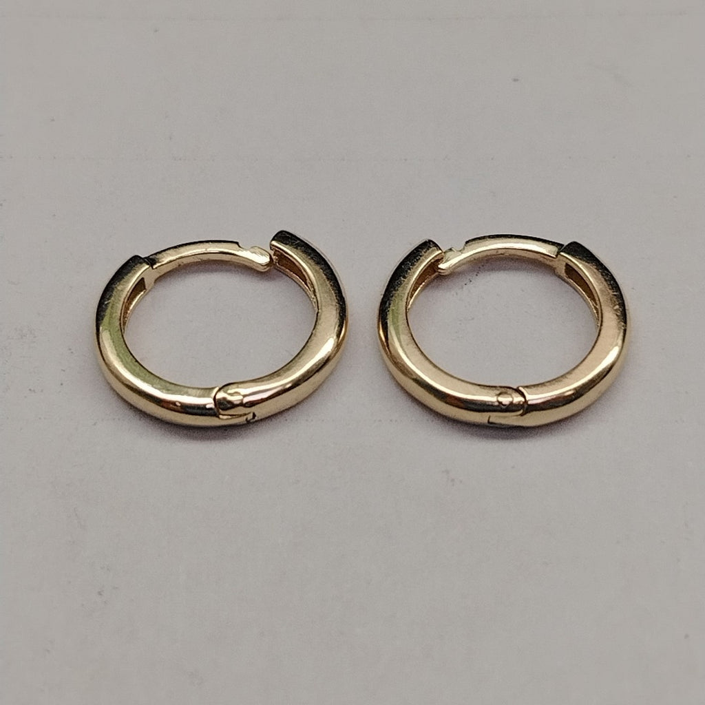 ARETES ARRACADAS LISAS 10K 1.2 GR (NUEVO)