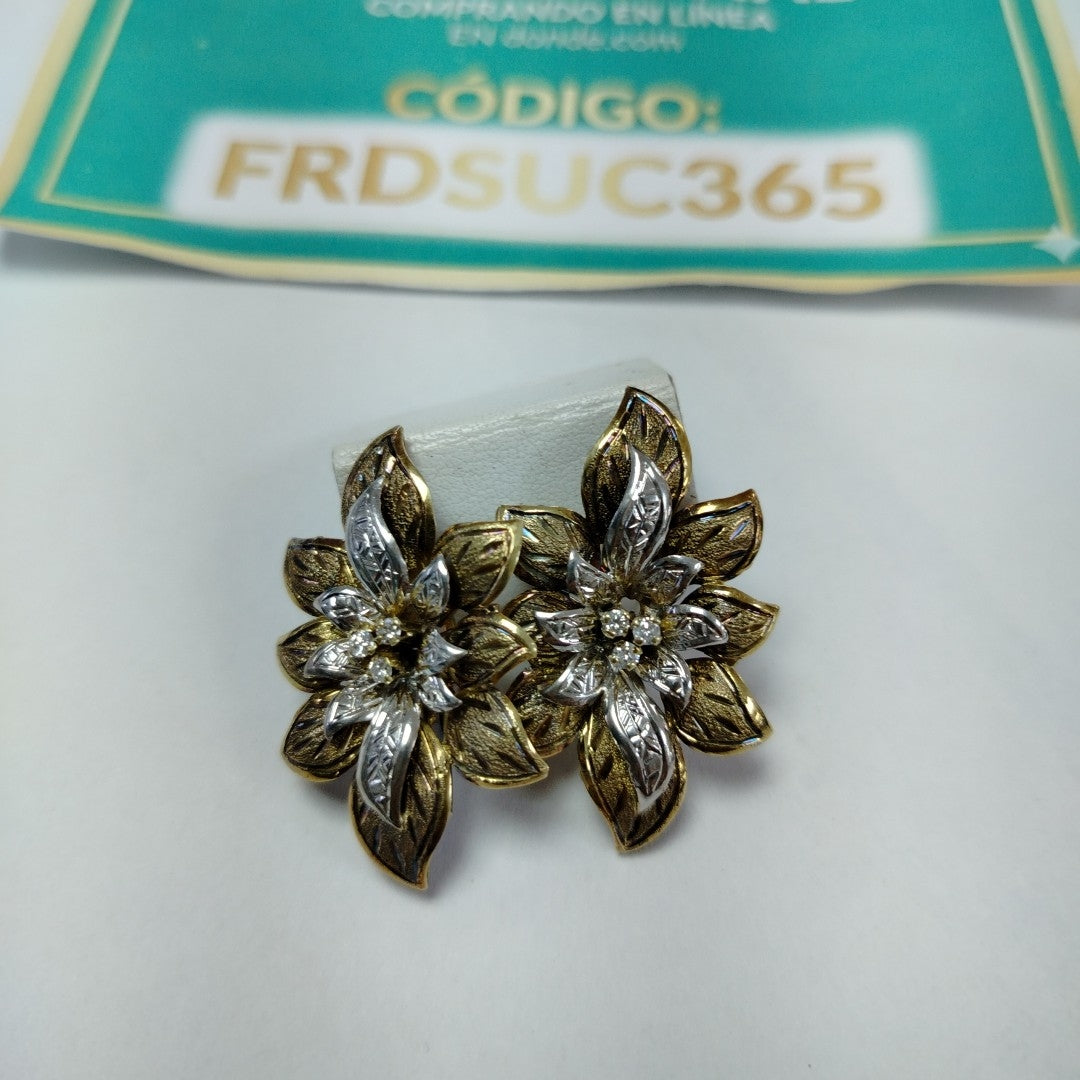 ARETES PAR ORO 14 K 11,70 GRMS (SEMINUEVO)
