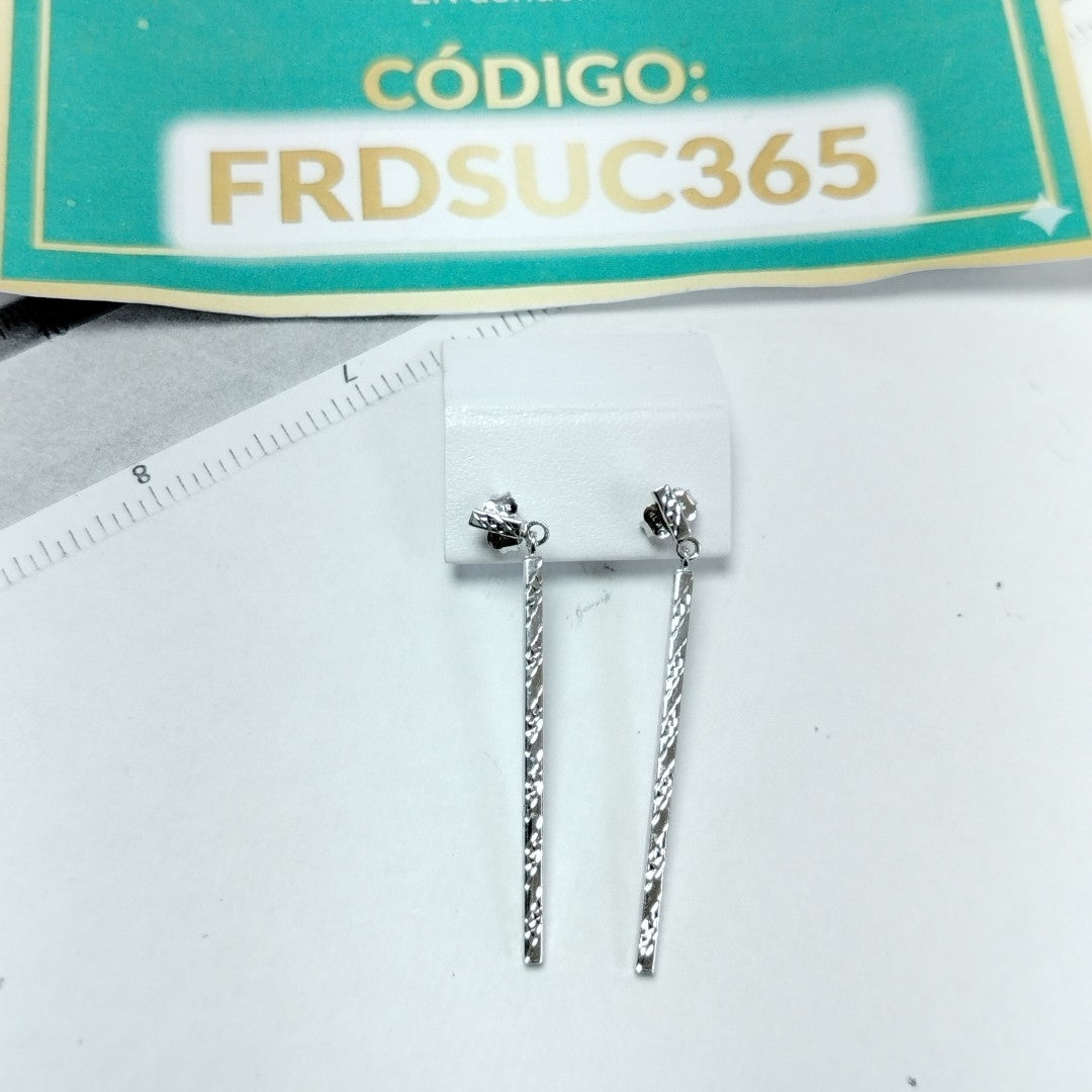 BROQUELES PAR ORO, ORO BLANCO 14 K 2 GRMS (SEMINUEVO)