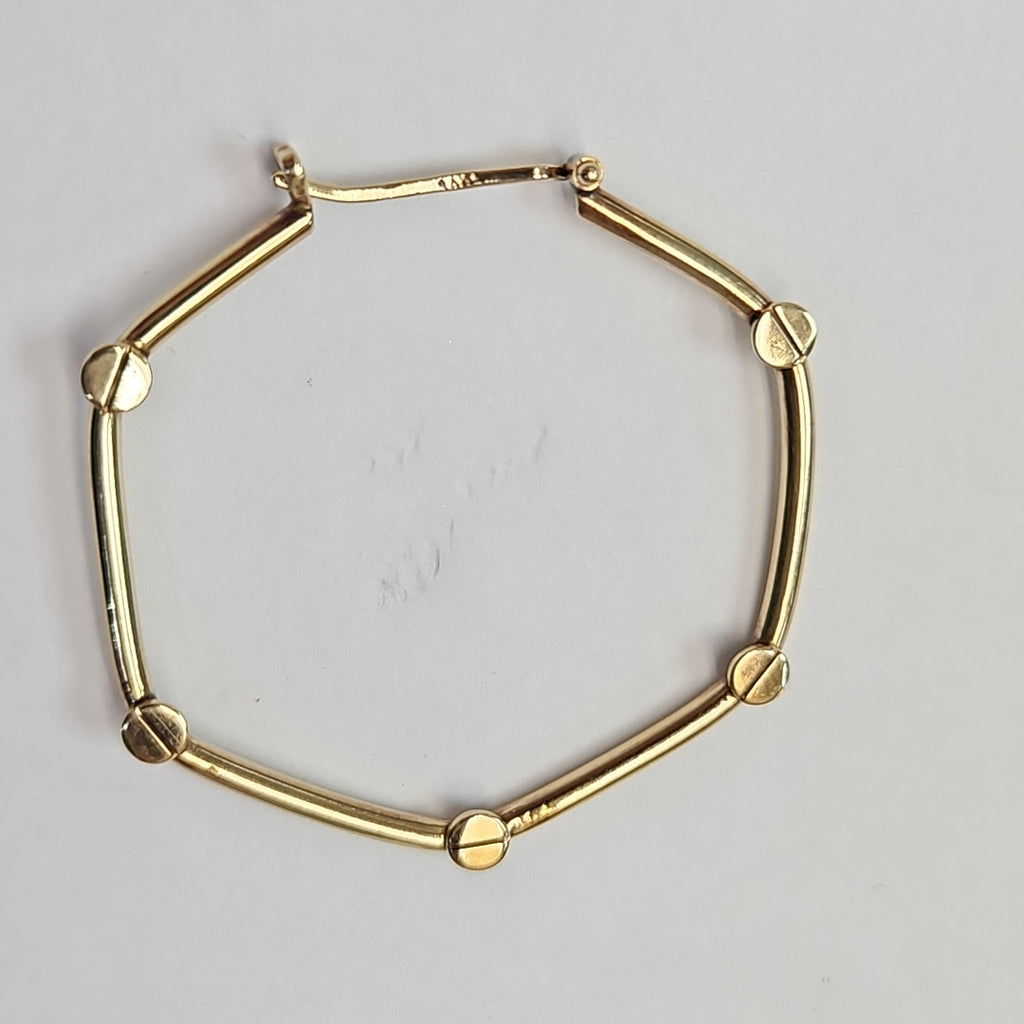 ARRACADAS PAR ORO 14 K 3.1 GRMS (SEMINUEVO)