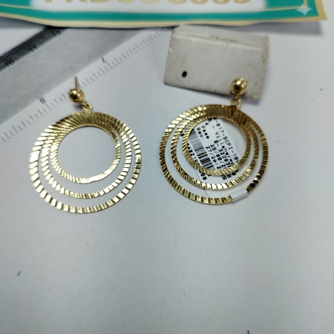 BROQUELES PAR ORO 14 K 5,20 GRMS (SEMINUEVO)