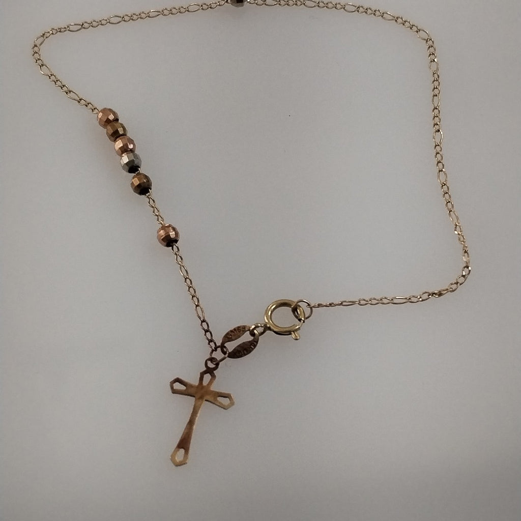 CRUZ, PULSERA ORO 10 K 1 GRMS (SEMINUEVO)