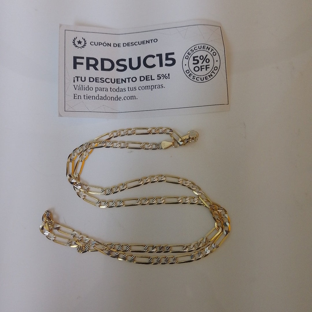 CADENA ORO, RODIADO 14 K 9.8 GRMS (SEMINUEVO)