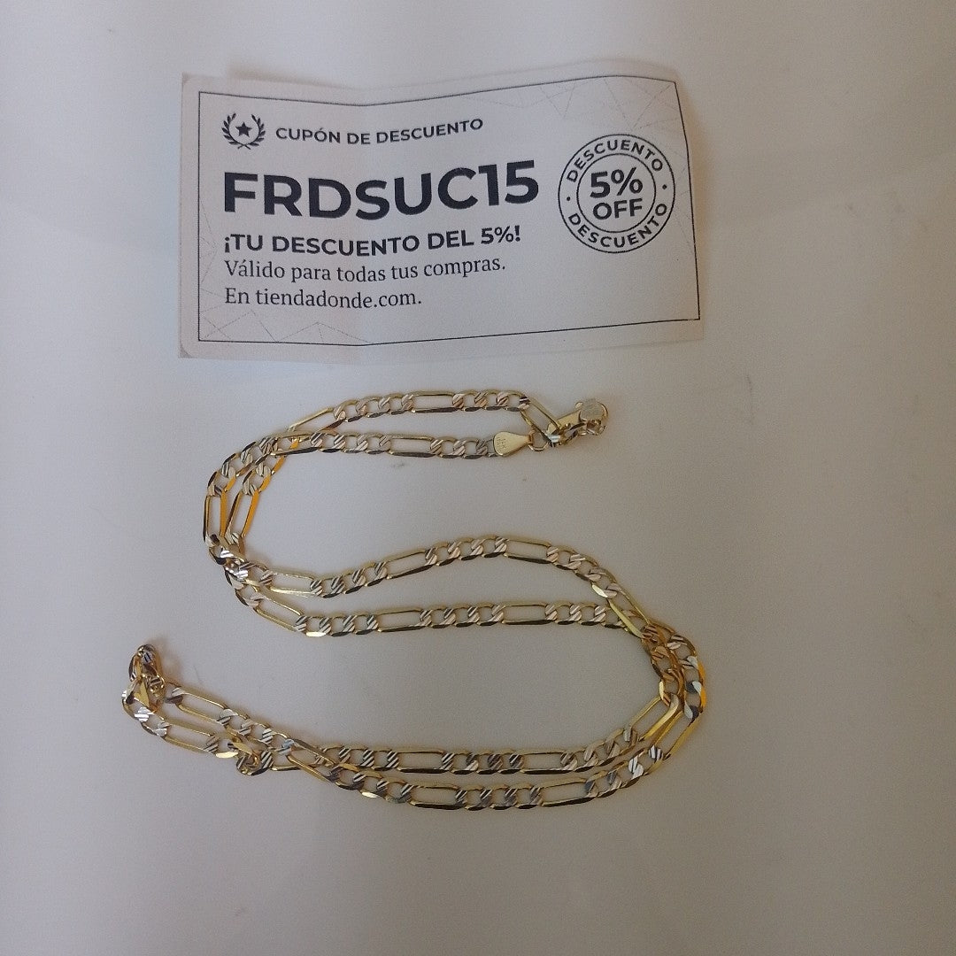 CADENA ORO, RODIADO 14 K 9.8 GRMS (SEMINUEVO)