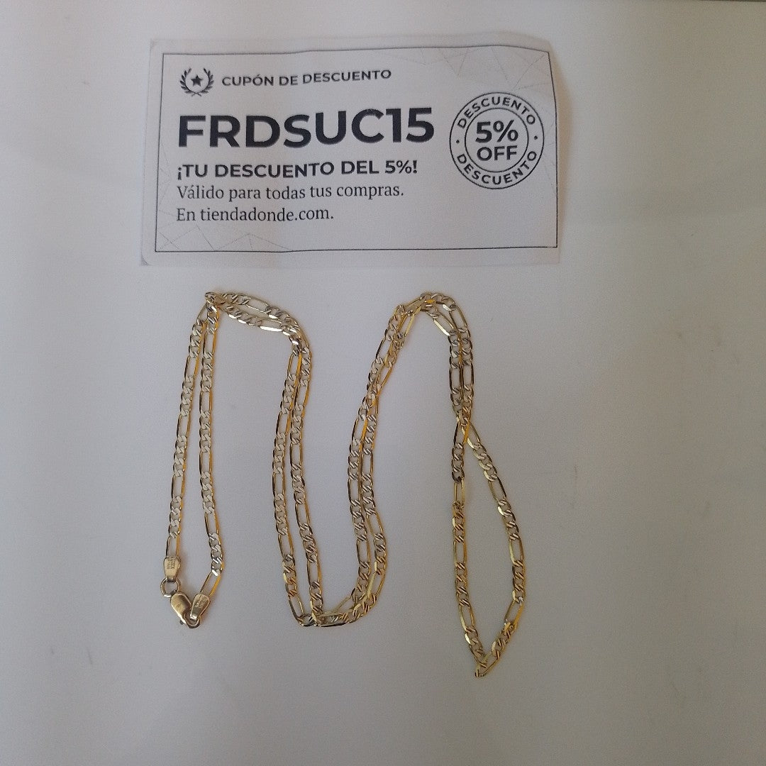 CADENA ORO, RODIADO 14 K 4.8 GRMS (SEMINUEVO)