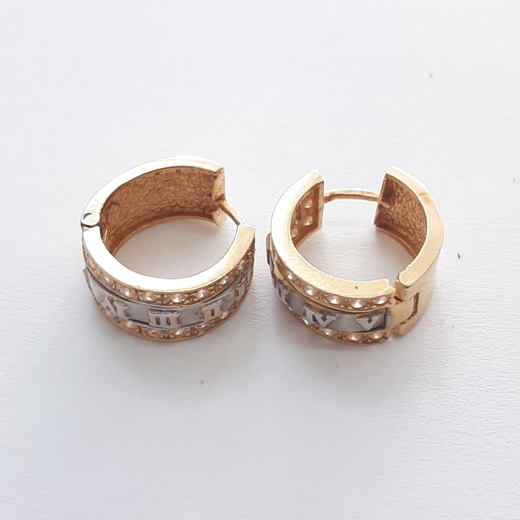ARRACADAS PAR ORO 14 K 6.6 GRMS (SEMINUEVO)