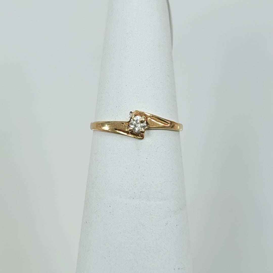 ANILLO ORO 10 K 0.5 GRMS (SEMINUEVO)