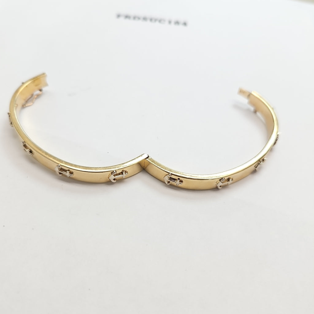 PULSERA RIGIDA ORO 14 K 12 GRMS (SEMINUEVO)