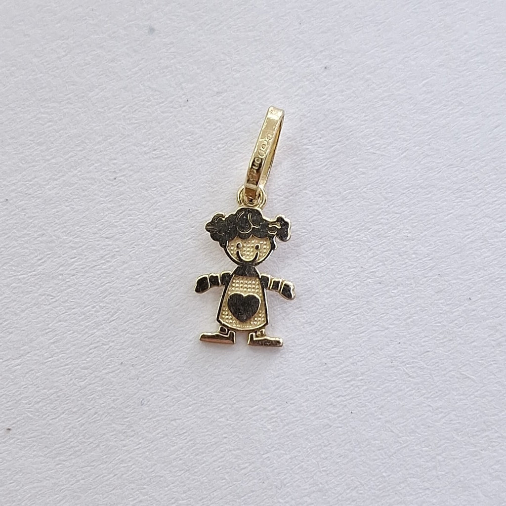 DIJE NIÑA 10K 0.3 GR (NUEVO)