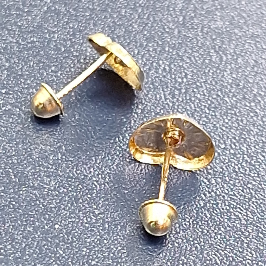 BROQUELES BROQUEL FIG CORAZON C CIRCONIA 14K 0.2603 GR (NUEVO)