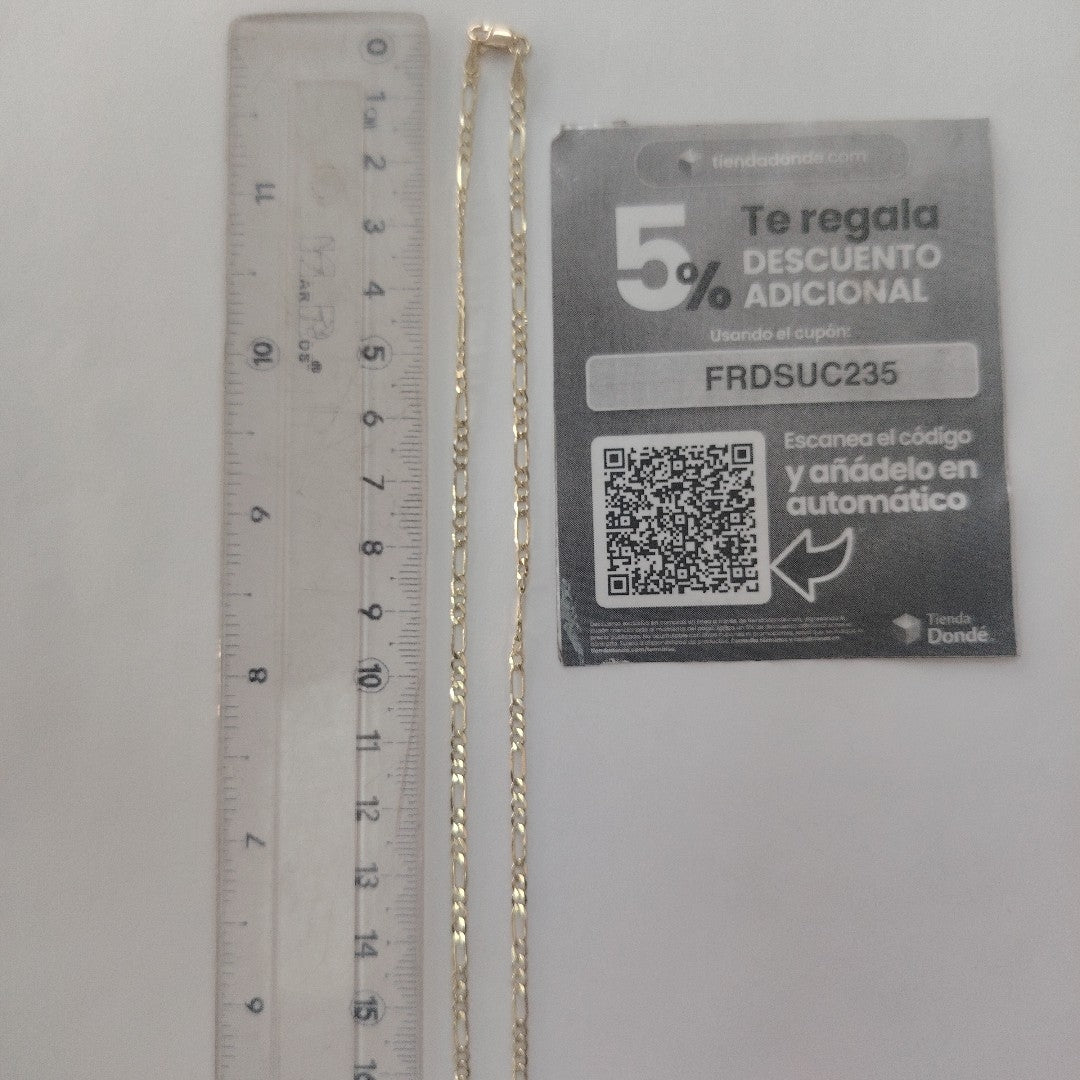 CADENA 3X1 14K 55 CM 5 GR (NUEVO)