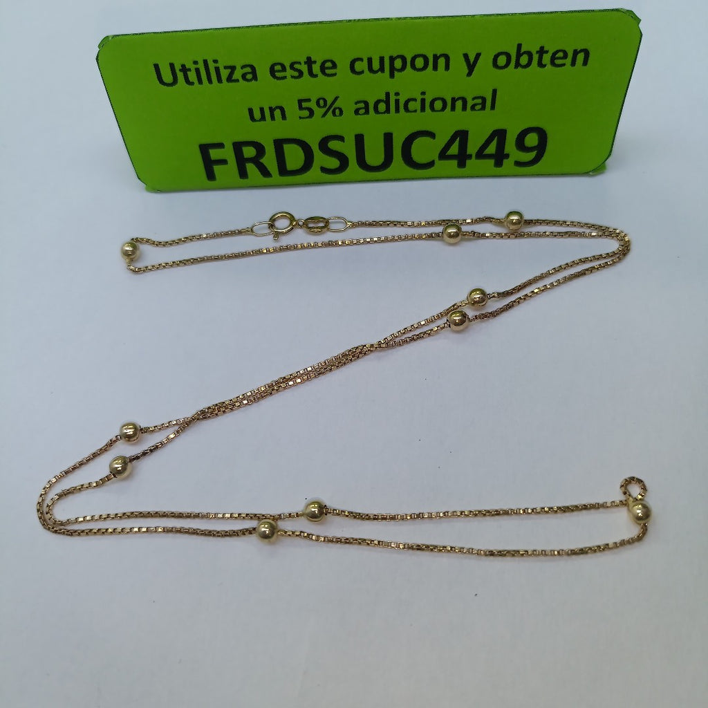 CADENA ORO 14 K 3.1 GRMS (SEMINUEVO)