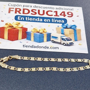 PULSERA GUCHI 14K 18 CM 2.8 GR (NUEVO)