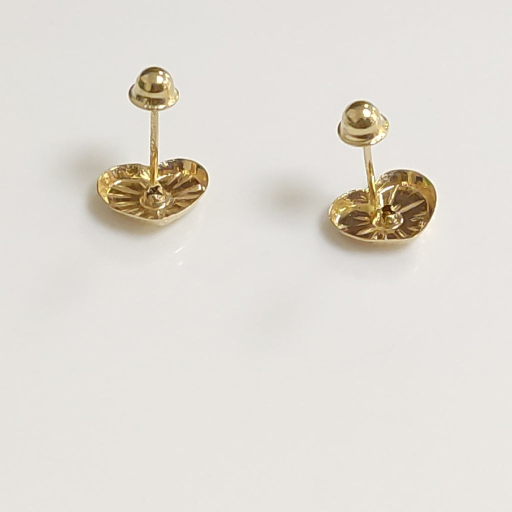BROQUELES BROQUEL FIG CORAZON C CIRCONIA 14K 0.2603 GR (NUEVO)