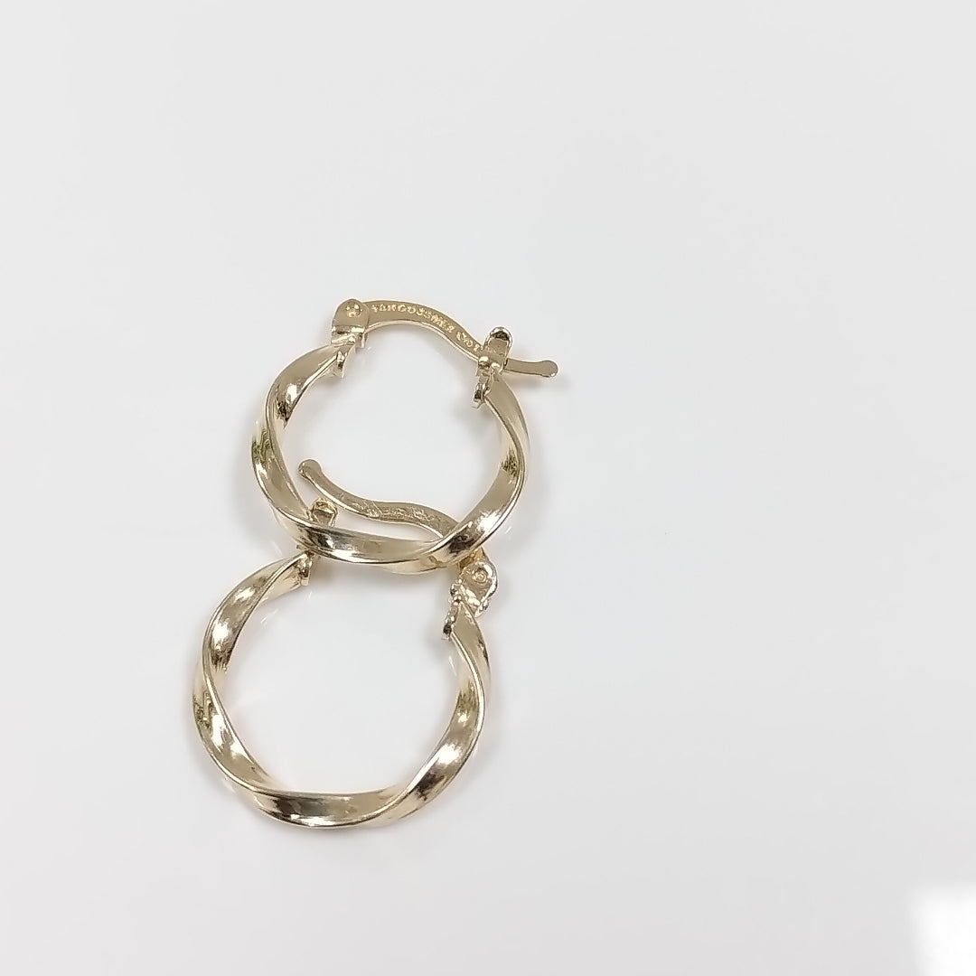 ARETES ARRACADAS TORZAL 14K 1.1 GR (NUEVO)