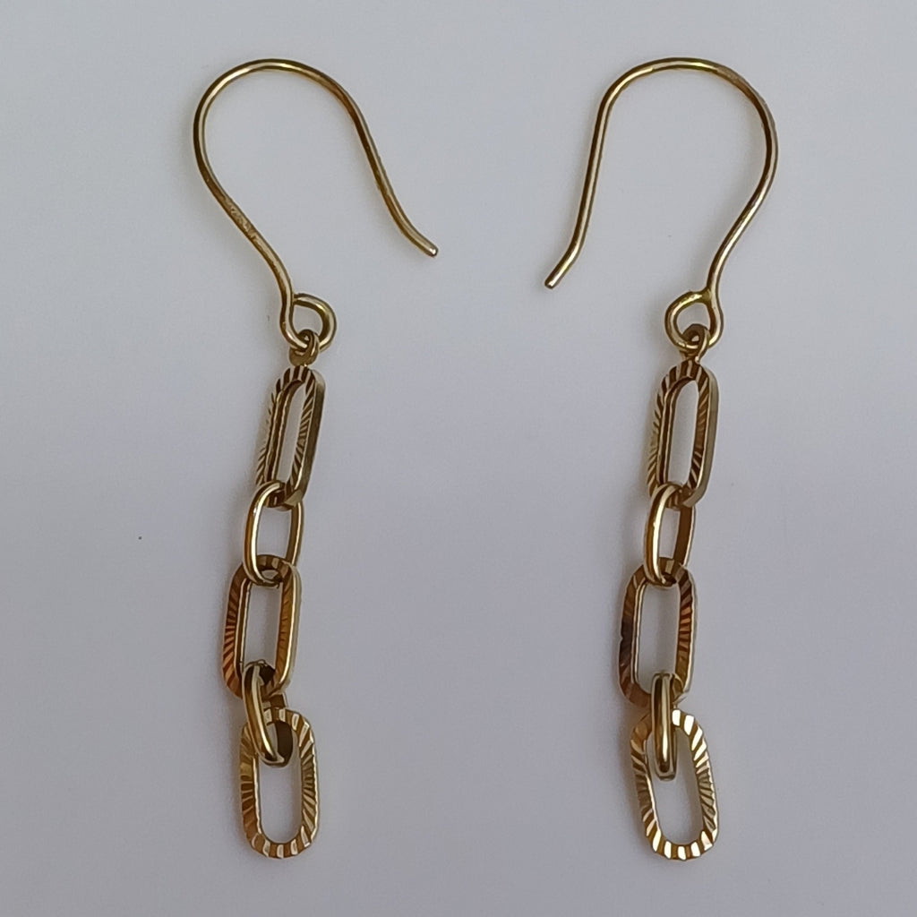 ARETES PAR ORO 14 K 1,90 GRMS (SEMINUEVO)
