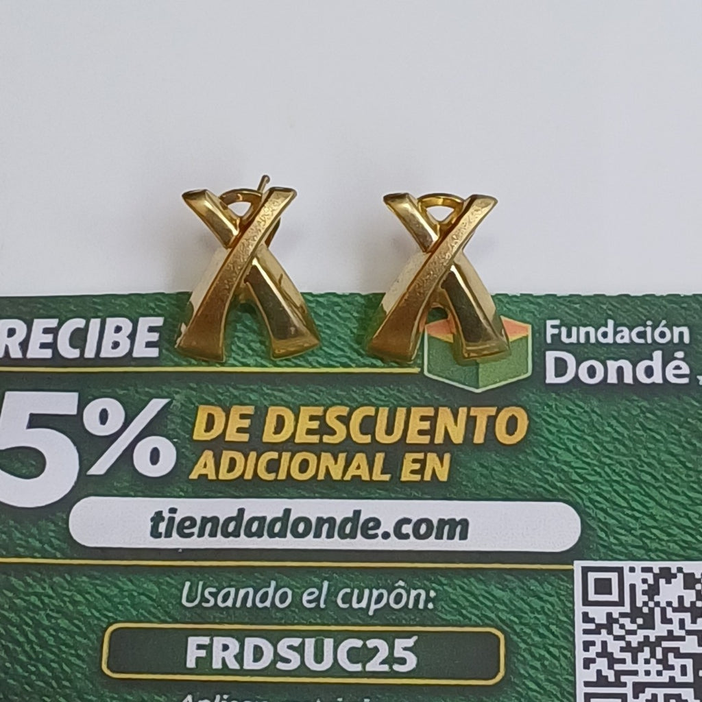 BROQUELES PAR ORO 14 K 4.8 GRMS (SEMINUEVO)