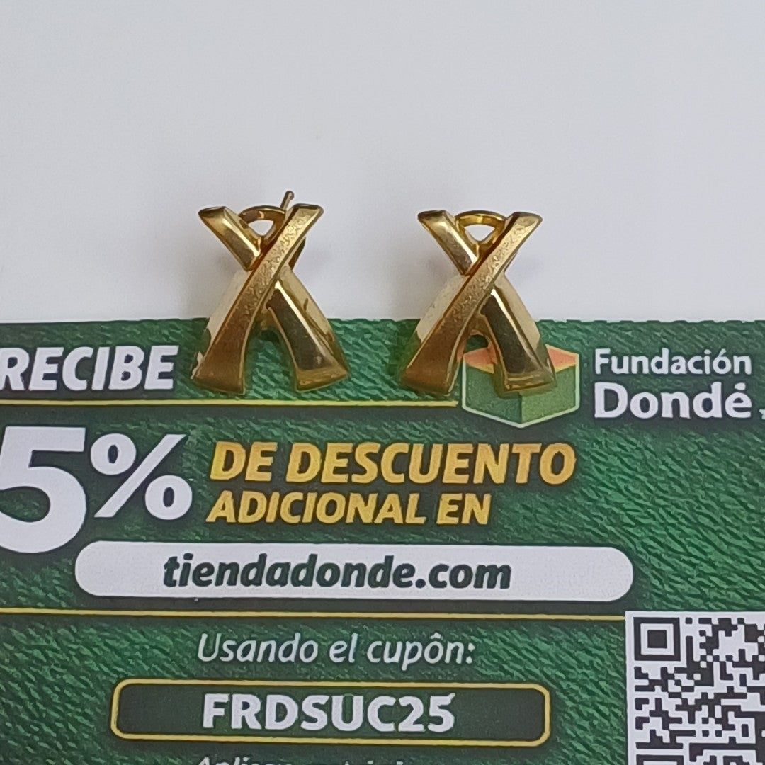 BROQUELES PAR ORO 14 K 4.8 GRMS (SEMINUEVO)