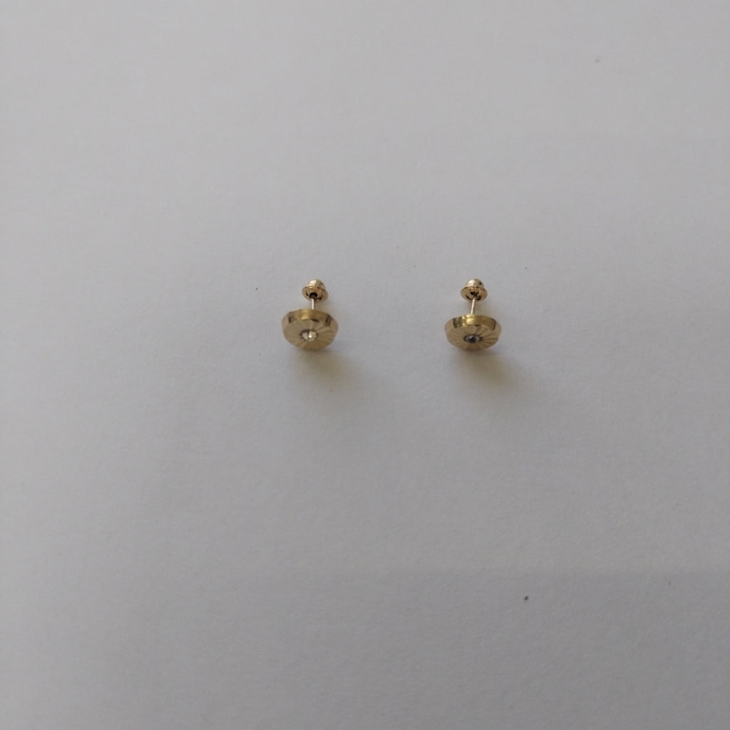 BROQUELES BROQUEL FIG BOTON C CIRCONIA 14K 0.2916 GR (NUEVO)