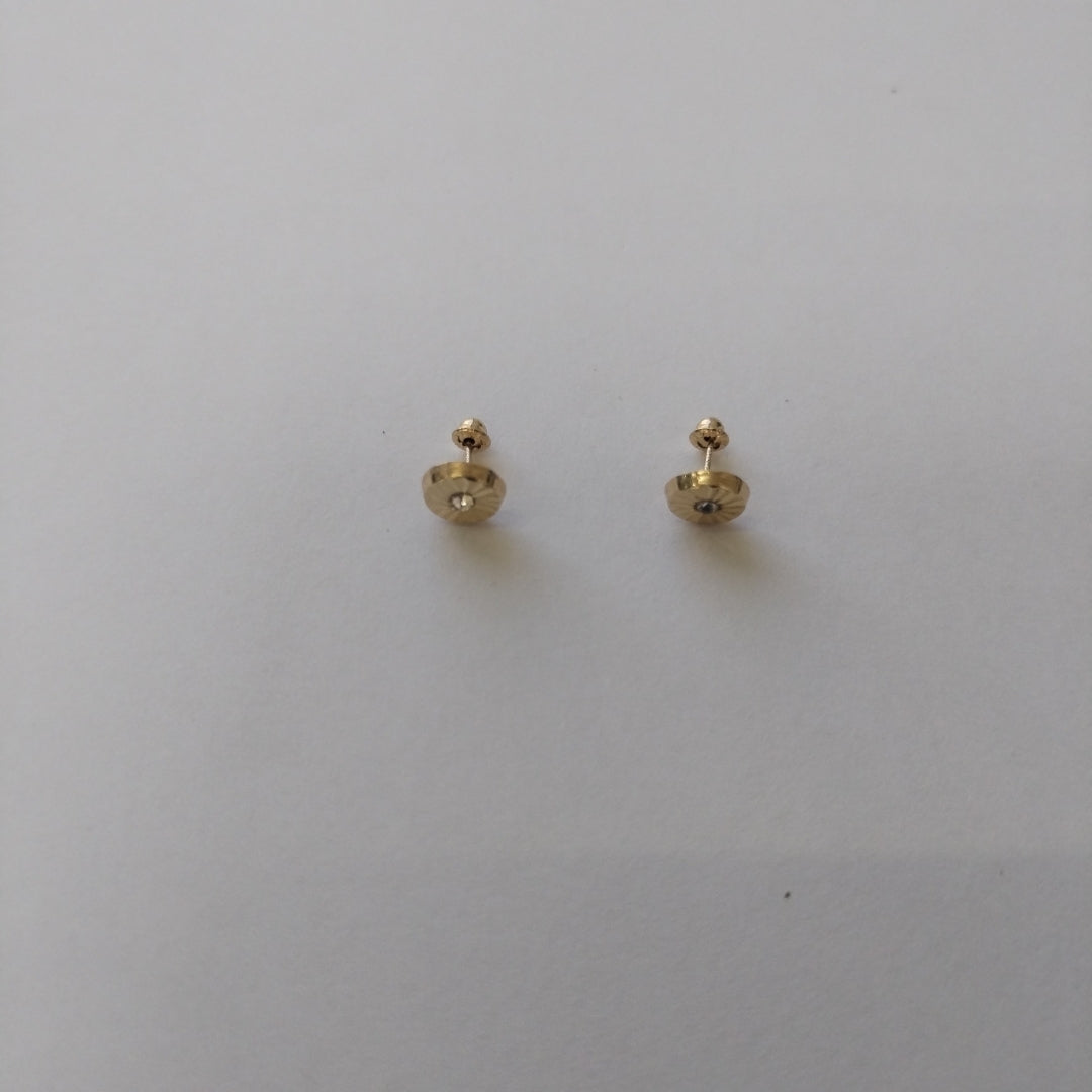 BROQUELES BROQUEL FIG BOTON C CIRCONIA 14K 0.2916 GR (NUEVO)