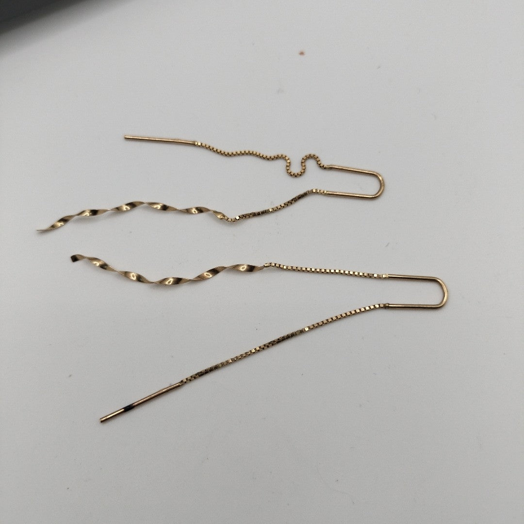 BROQUELES PAR ORO 14 K 2,00 GRMS (SEMINUEVO)
