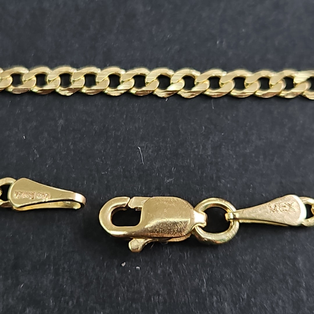 PULSERA BARBADA 14K 18 CM 2 GR (NUEVO)
