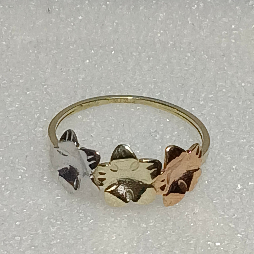 ANILLOS ANILLITO FIG FLORES 10K TALLA 7 1.2 GR (NUEVO)
