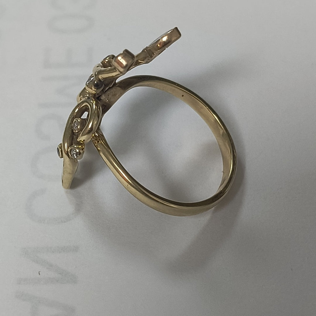 ANILLO ORO 14 K 4.1 GRMS (SEMINUEVO)