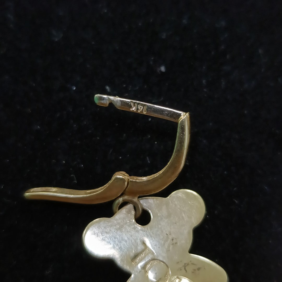 ARETES PAR ORO 14 K 4,40 GRMS (SEMINUEVO)