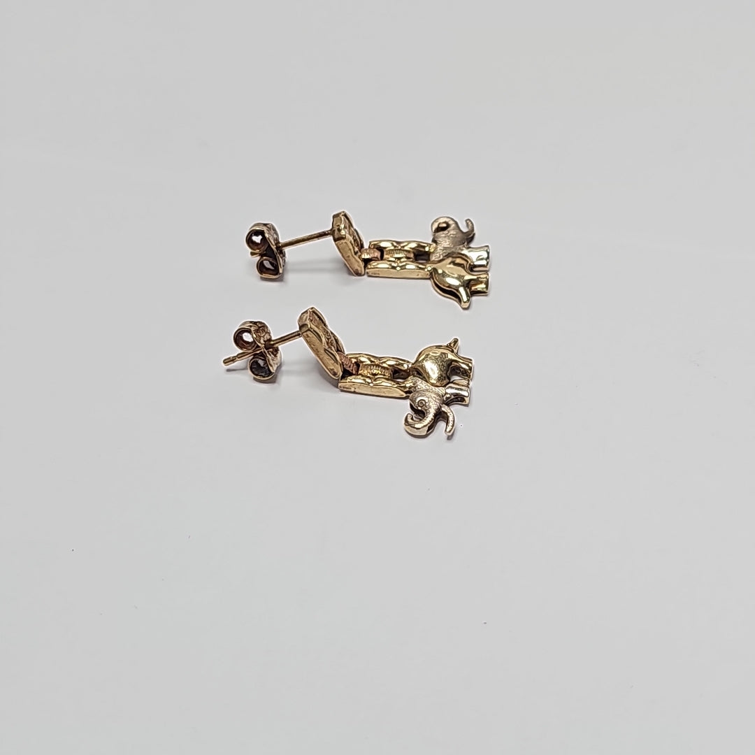 BROQUELES PAR ORO 14 K 3.3 GRMS (SEMINUEVO)