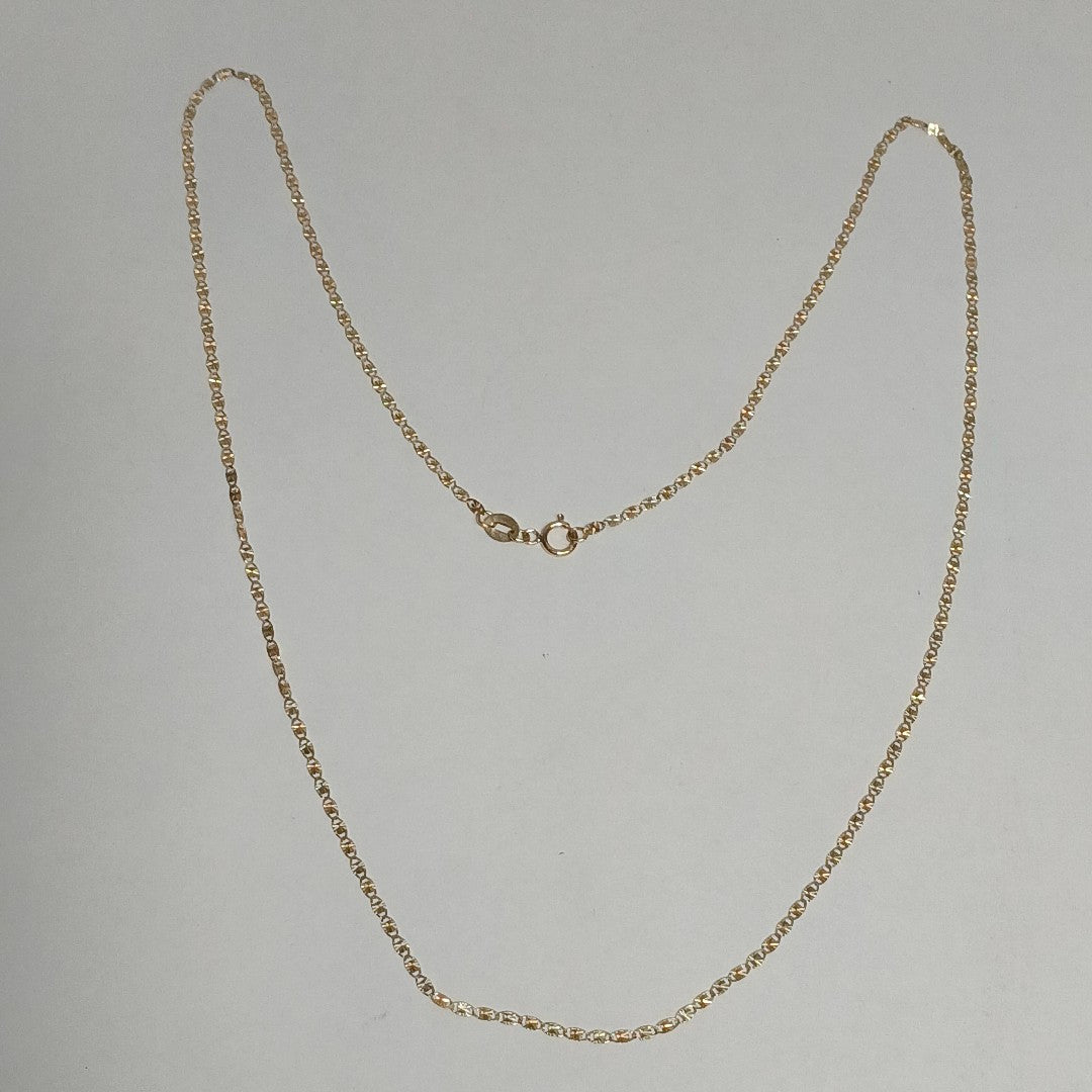CADENAS TEJIDO GUCHI ORO 10K 55 CM 1.9 GR (NUEVO)