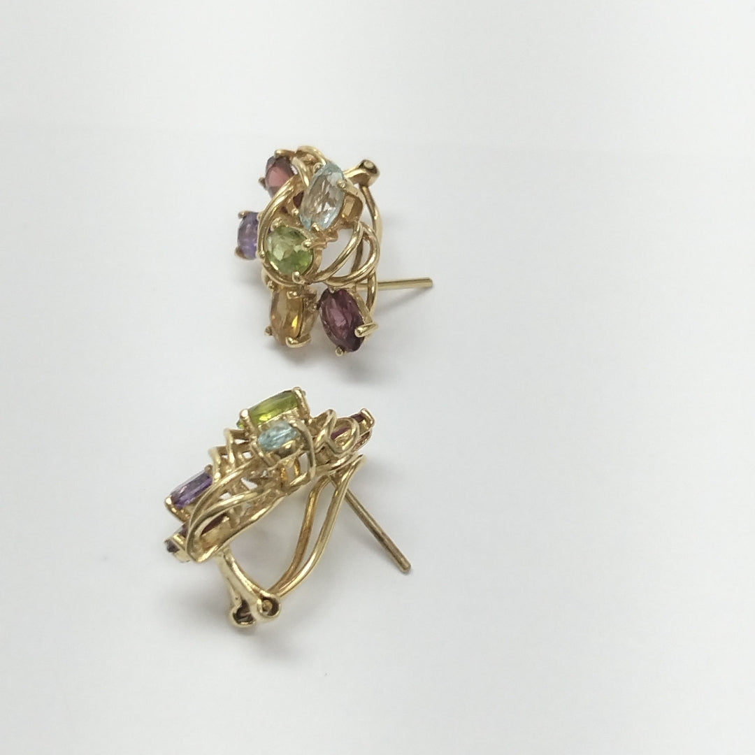ARETES PAR ORO 14 K 6,30 GRMS (SEMINUEVO)