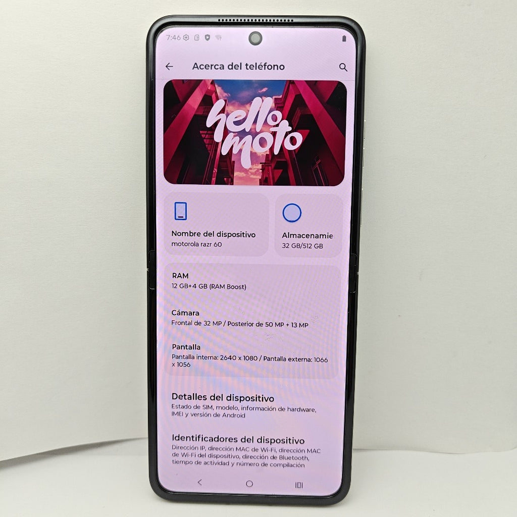 CELULAR MOTOROLA RAZR 60 XT2553-1 (2025) 512 GB 12 GB RAM (SEMINUEVO)