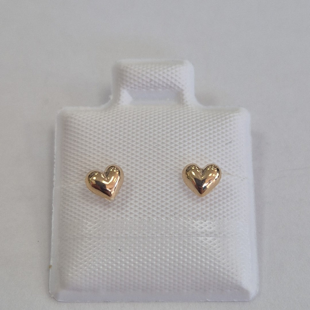 BROQUELES BROQUEL FIG CORAZON LISO 14K 0.1987 GR (NUEVO)