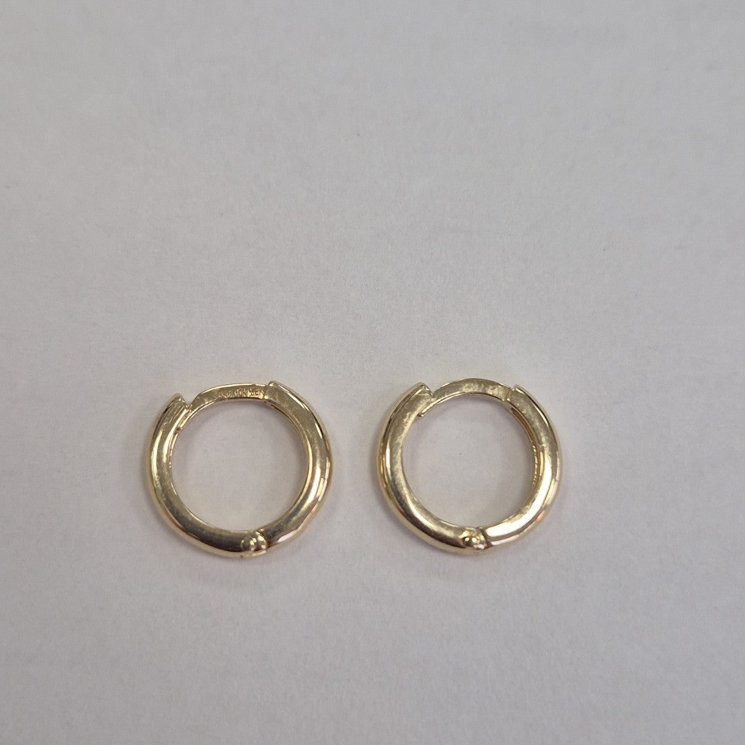 ARETES ARRACADAS LISAS 10K 1.3 GR (NUEVO)