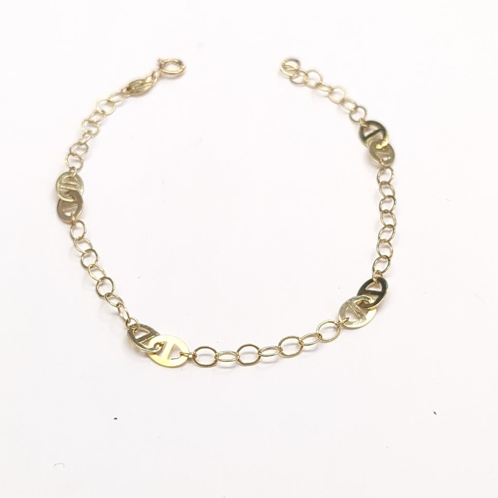 PULSERA ESPECIAL 14K 18 CM 1.5 GR (NUEVO)