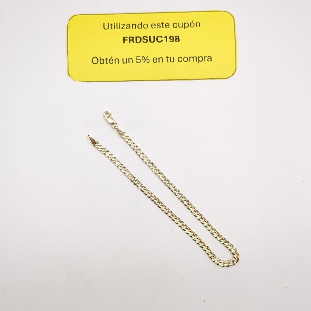 PULSERA BARBADA 14K 21 CM 3.8 GR (NUEVO)