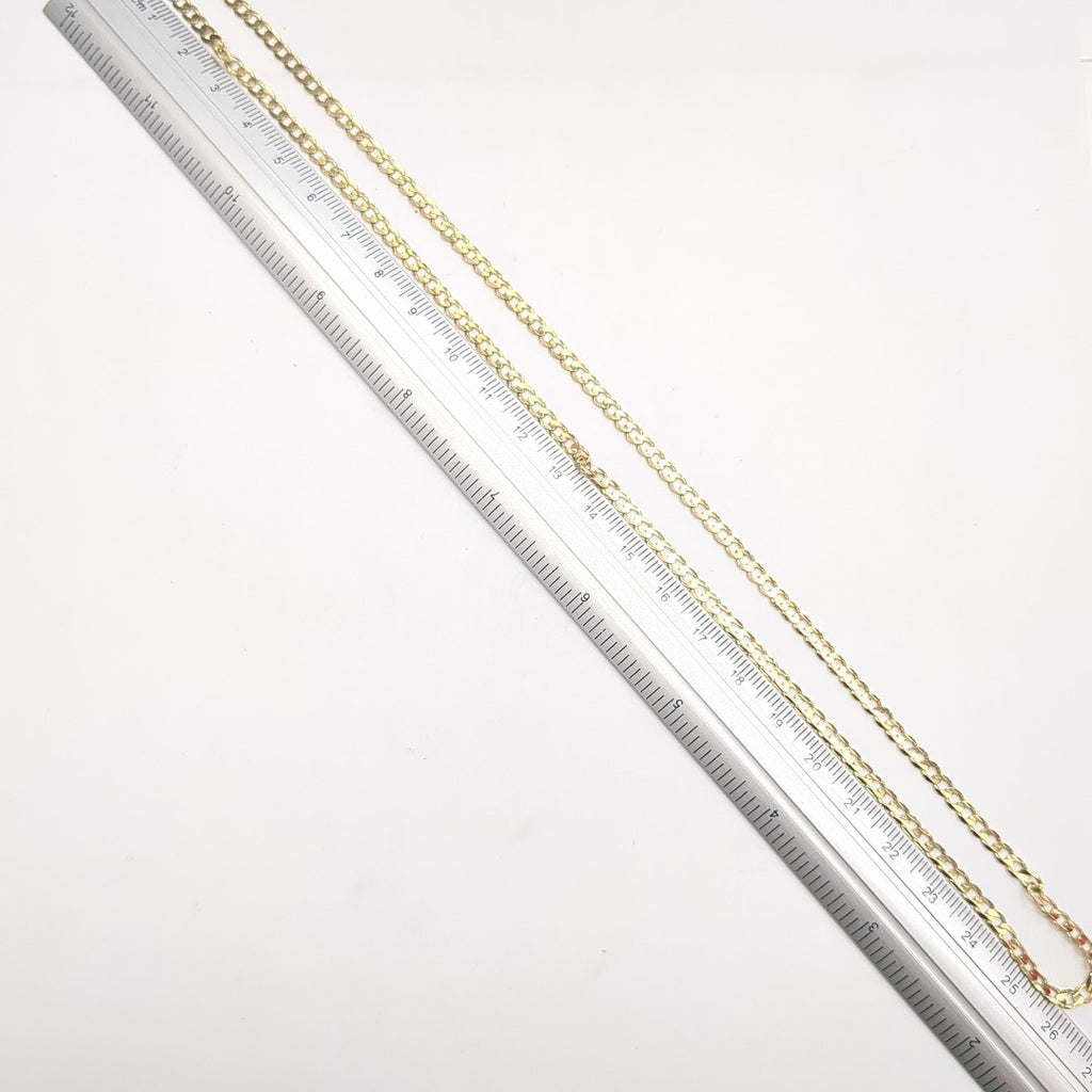 CADENA TEJIDO BARBADA 14K 55 CM 8.3 GR (NUEVO)